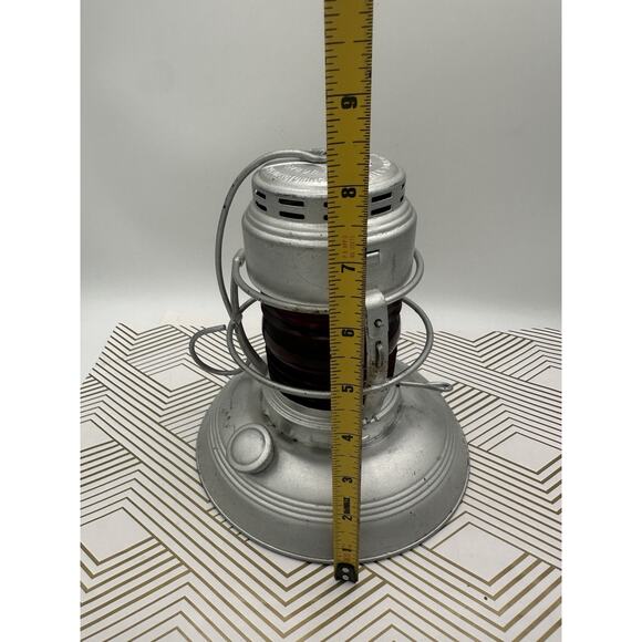Early Edition Antique Dietz Traffic Gard Red Lantern Warsaw NY Vintage - Picture 5 of 7